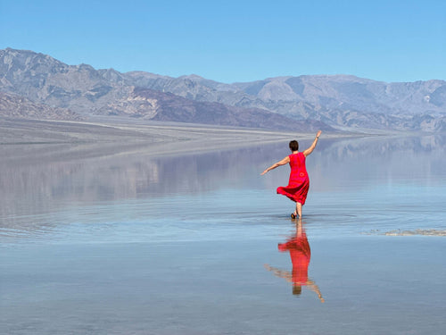 Woman in Red: Death Valley