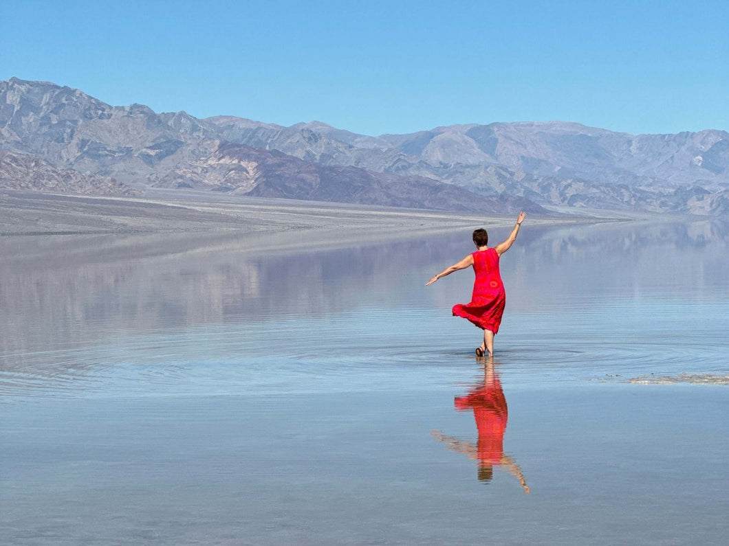 Woman in Red: Death Valley - Gunderson Schulman Photography