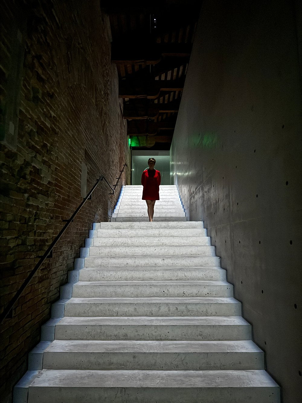 Woman in Red: Punta della Dogana - Gunderson Schulman Photography